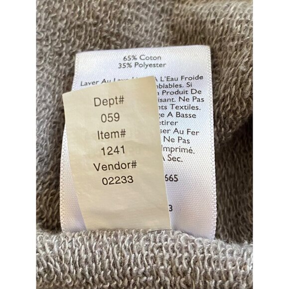 Eddie Bauer Womens Cardigan Gray Cowl Neck Jacket Large Cotton Blend Casual - Picture 11 of 11